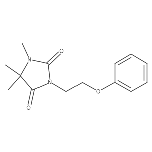 1,5,5-trimethyl-3-(2-phenoxyethyl)-2,4-Imidazolidinedione结构式