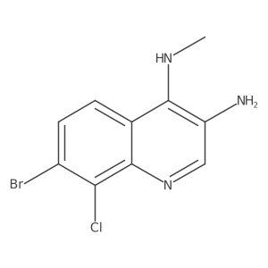 7-Bromo-8-chloro-N4-methylquinoline-3,4-diamine Structure