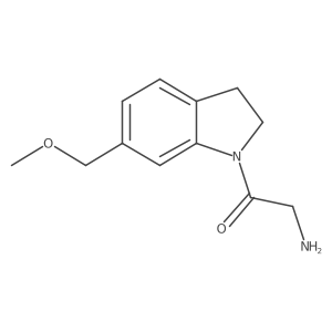 2-Amino-1-(6-(methoxymethyl)indolin-1-yl)ethan-1-one结构式