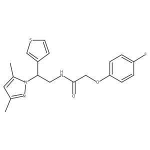 N-[2-(3,5-dimethyl-1H-pyrazol-1-yl)-2-(thiophen-3-yl)ethyl]-2-(4-fluorophenoxy)acetamide Structure