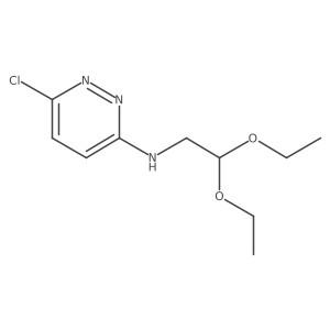 6-chloro-N-(2,2-diethoxyethyl)pyridazin-3-amine Structure