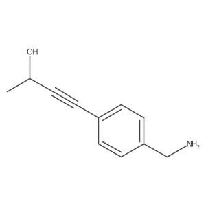 4-[4-(Aminomethyl)phenyl]but-3-yn-2-ol Structure