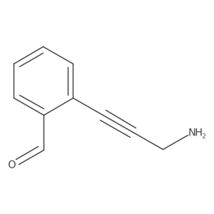 2-(3-Aminoprop-1-yn-1-yl)benzaldehyde Structure