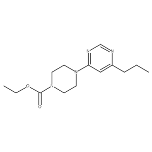 Ethyl 4-(6-propylpyrimidin-4-yl)piperazine-1-carboxylate结构式