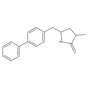 cis-5-([1,1'-Biphenyl]-4-ylmethyl)-3-methylpyrrolidin-2-one Structure