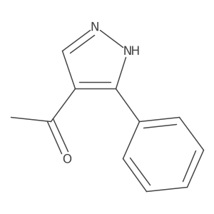 1-(3-phenyl-1H-pyrazol-4-yl)ethanone Structure