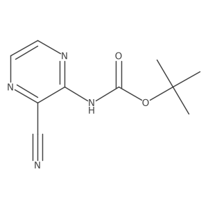 tert-butyl N-(3-cyanopyrazin-2-yl)carbamate结构式