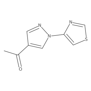 1-[1-(1,3-thiazol-4-yl)-1H-pyrazol-4-yl]ethan-1-one结构式