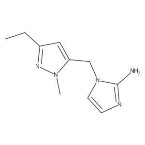 1-[(3-ethyl-1-methyl-1H-pyrazol-5-yl)methyl]-1H-imidazol-2-amine Structure
