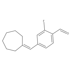 4-(Cycloheptylidenemethyl)-2-fluorobenzaldehyde结构式