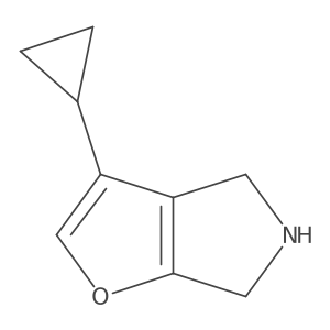 3-cyclopropyl-4H,5H,6H-furo[2,3-c]pyrrole Structure