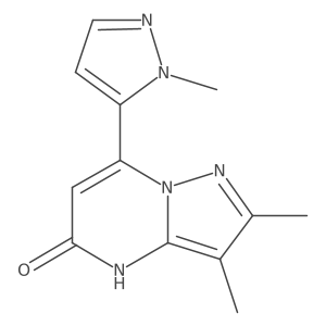 2,3-dimethyl-7-(1-methyl-1H-pyrazol-5-yl)pyrazolo[1,5-a]pyrimidin-5-ol结构式