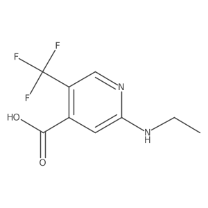 2-(Ethylamino)-5-(trifluoromethyl)pyridine-4-carboxylic acid Structure