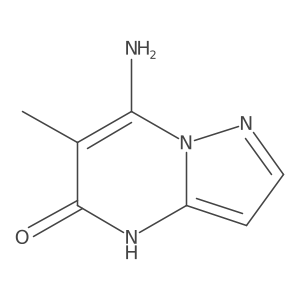 7-amino-6-methyl-4H,5H-pyrazolo[1,5-a]pyrimidin-5-one结构式
