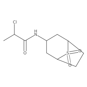 2-chloro-N-{8,8-dioxo-8lambda6-thiabicyclo[3.2.1]octan-3-yl}propanamide结构式