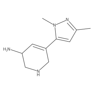 5-(1,3-dimethyl-1H-pyrazol-5-yl)-1,2,3,6-tetrahydropyridin-3-amine Structure