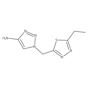 1-[(5-ethyl-1,3,4-thiadiazol-2-yl)methyl]-1H-1,2,3-triazol-4-amine Structure