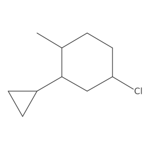 4-Chloro-2-cyclopropyl-1-methylcyclohexane结构式