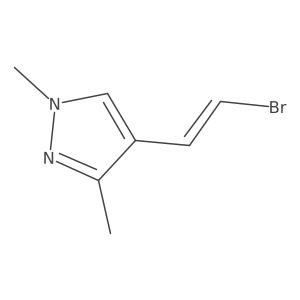 4-(2-bromoethenyl)-1,3-dimethyl-1H-pyrazole Structure