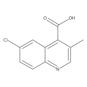 6-Chloro-3-methylquinoline-4-carboxylic acid结构式