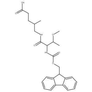 5-[2-({[(9H-fluoren-9-yl)methoxy]carbonyl}amino)-3-methoxybutanamido]-4-methylpentanoic acid Structure