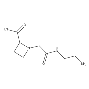 1-{[(2-Aminoethyl)carbamoyl]methyl}azetidine-2-carboxamide结构式