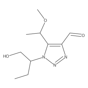 1-(1-hydroxybutan-2-yl)-5-(1-methoxyethyl)-1H-1,2,3-triazole-4-carbaldehyde结构式