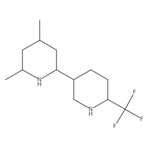 2,4-Dimethyl-6-[6-(trifluoromethyl)piperidin-3-yl]piperidine结构式