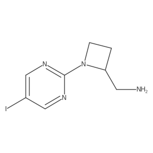 [1-(5-Iodopyrimidin-2-yl)azetidin-2-yl]methanamine结构式
