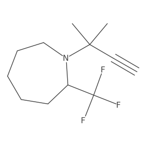 1-(2-Methylbut-3-yn-2-yl)-2-(trifluoromethyl)azepane Structure