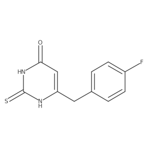 6-(4-Fluorobenzyl)-2-mercaptopyrimidin-4-ol结构式