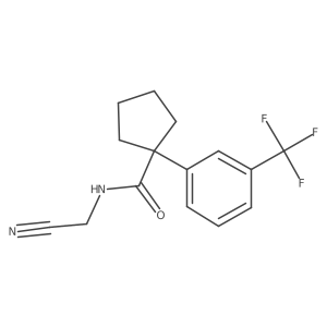 N-(cyanomethyl)-1-[3-(trifluoromethyl)phenyl]cyclopentane-1-carboxamide Structure