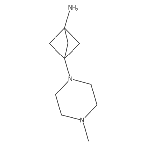 3-(4-Methylpiperazin-1-yl)bicyclo[1.1.1]pentan-1-amine Structure