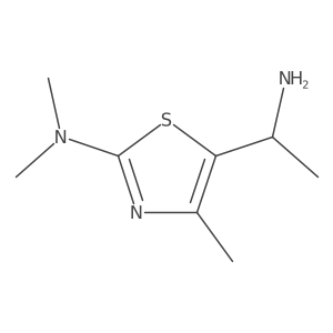 5-[(1S)-1-aminoethyl]-N,N,4-trimethyl-1,3-thiazol-2-amine Structure