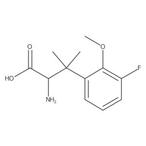 2-Amino-3-(3-fluoro-2-methoxyphenyl)-3-methylbutanoic acid结构式