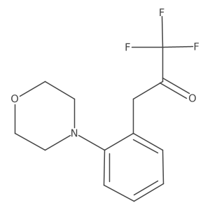 1,1,1-Trifluoro-3-[2-(morpholin-4-yl)phenyl]propan-2-one Structure