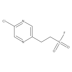 2-(5-Chloropyrazin-2-yl)ethane-1-sulfonyl fluoride Structure