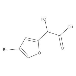 2-(4-Bromofuran-2-yl)-2-hydroxyacetic acid结构式