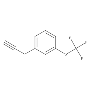1-(Prop-2-yn-1-yl)-3-[(trifluoromethyl)sulfanyl]benzene Structure