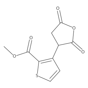 Methyl 3-(2,5-dioxooxolan-3-yl)thiophene-2-carboxylate结构式