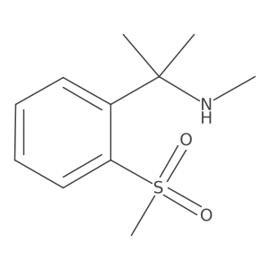 [2-(2-Methanesulfonylphenyl)propan-2-yl](methyl)amine Structure