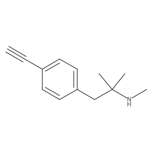 [1-(4-Ethynylphenyl)-2-methylpropan-2-yl](methyl)amine Structure