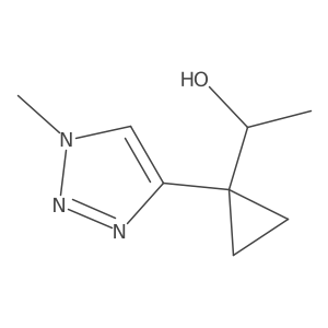 1-[1-(1-methyl-1H-1,2,3-triazol-4-yl)cyclopropyl]ethan-1-ol结构式