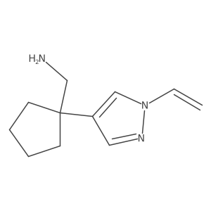 [1-(1-ethenyl-1H-pyrazol-4-yl)cyclopentyl]methanamine结构式