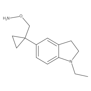 O-{[1-(1-ethyl-2,3-dihydro-1H-indol-5-yl)cyclopropyl]methyl}hydroxylamine Structure
