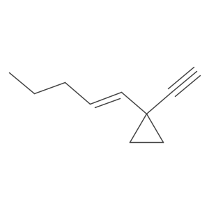 1-Ethynyl-1-(pent-1-en-1-yl)cyclopropane结构式