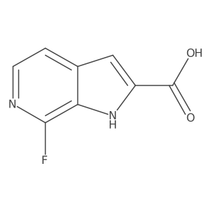 7-fluoro-1H-pyrrolo[2,3-c]pyridine-2-carboxylic acid Structure