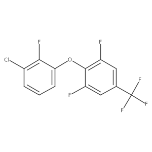 2-(3-Chloro-2-fluoro-phenoxy)-1,3-difluoro-5-(trifluoromethyl)benzene结构式