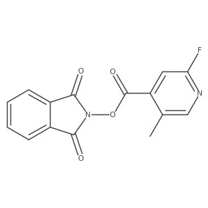 1,3-dioxo-2,3-dihydro-1H-isoindol-2-yl 2-fluoro-5-methylpyridine-4-carboxylate Structure