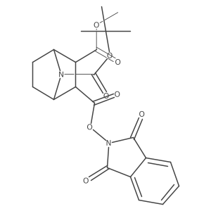 rac-7-tert-butyl 2-(1,3-dioxo-2,3-dihydro-1H-isoindol-2-yl) 3-methyl (1R,2S,3R,4R)-7-azabicyclo[2.2.1]heptane-2,3,7-tricarboxylate结构式